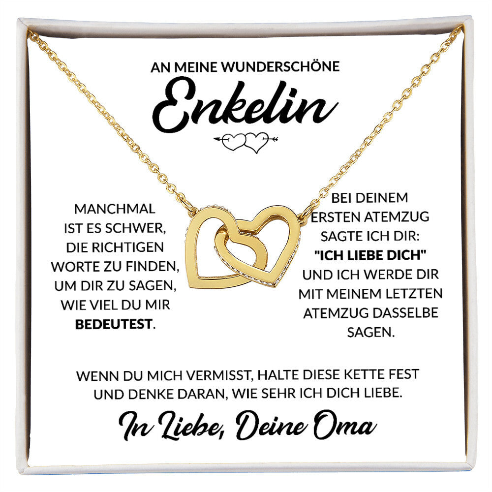 Enkelin Geschenk von Oma - Herzenkette