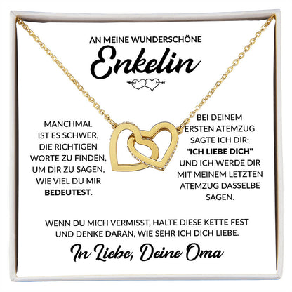 Enkelin Geschenk von Oma - Herzenkette