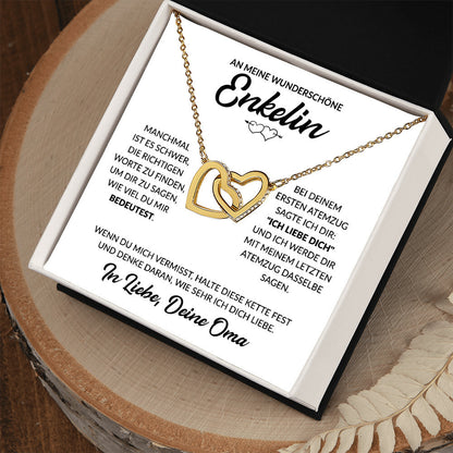 Enkelin Geschenk von Oma - Herzenkette