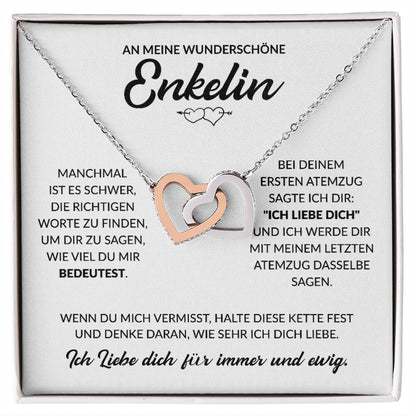 An meine wunderschöne Enkelin - Herzenkette