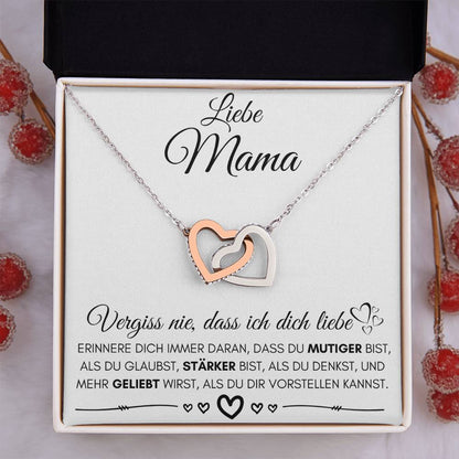 Liebe Mama "Erinnere Dich" - Herzenkette