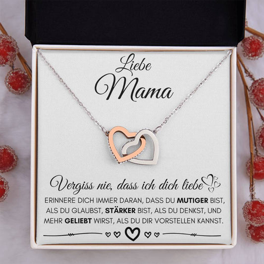 Liebe Mama "Erinnere Dich" - Herzenkette
