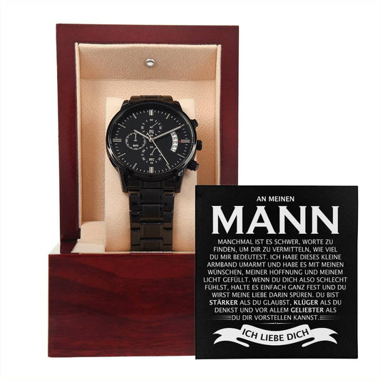 An meinen Mann - Chronograf-Armbanduhr