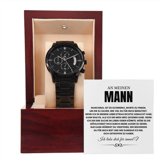An meinen Mann - Chronograf-Armbanduhr