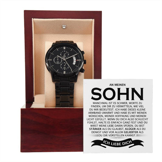 An meinen Sohn - Chronograf-Armbanduhr