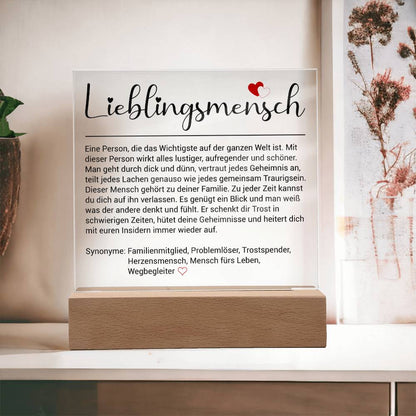 Lieblingsmensch | Acrylplatte