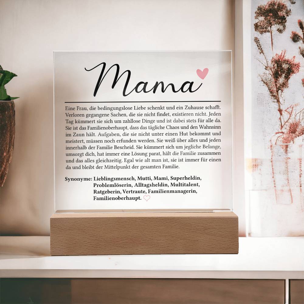 Mama Definition | Acrylplatte