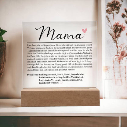 Mama Definition | Acrylplatte