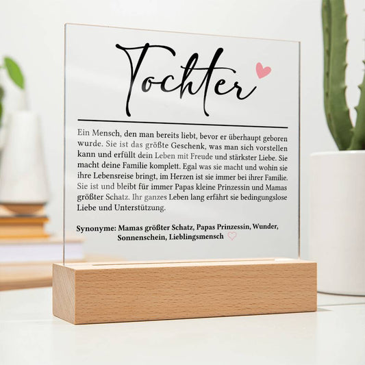 Tochter Definition | Acrylplatte