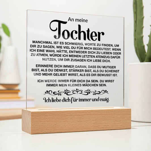 An meine Tochter | Acrylplatte