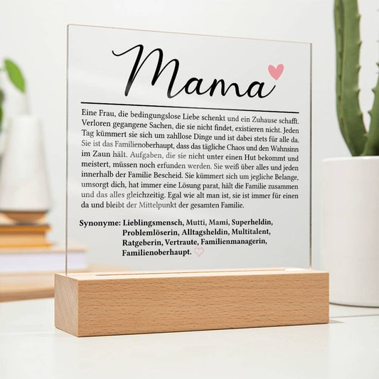 Mama Definition | Acrylplatte