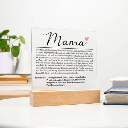 Mama Definition | Acrylplatte