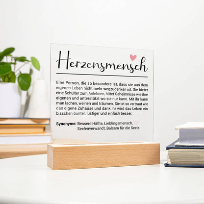 Herzensmensch | Acrylplatte