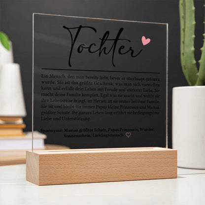 Tochter Definition | Acrylplatte