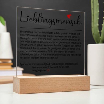 Lieblingsmensch | Acrylplatte