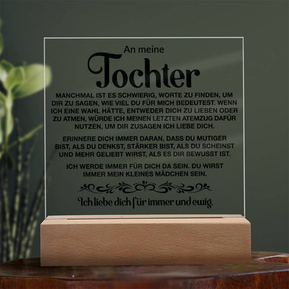 An meine Tochter | Acrylplatte