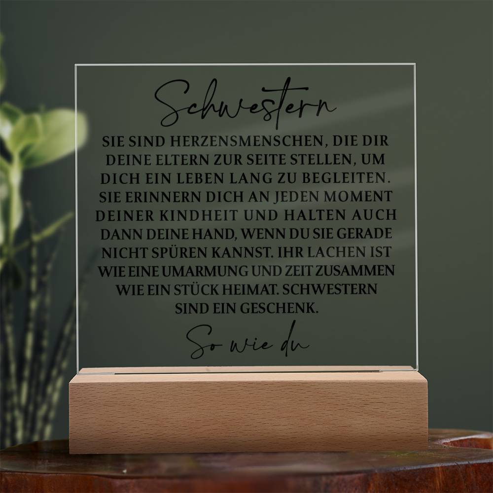 Schwestern | Acrylplatte
