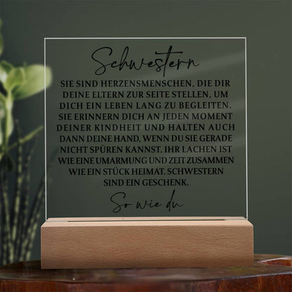Schwestern | Acrylplatte