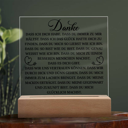 Danke | Acrylplatte