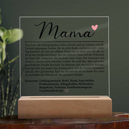 Mama Definition | Acrylplatte