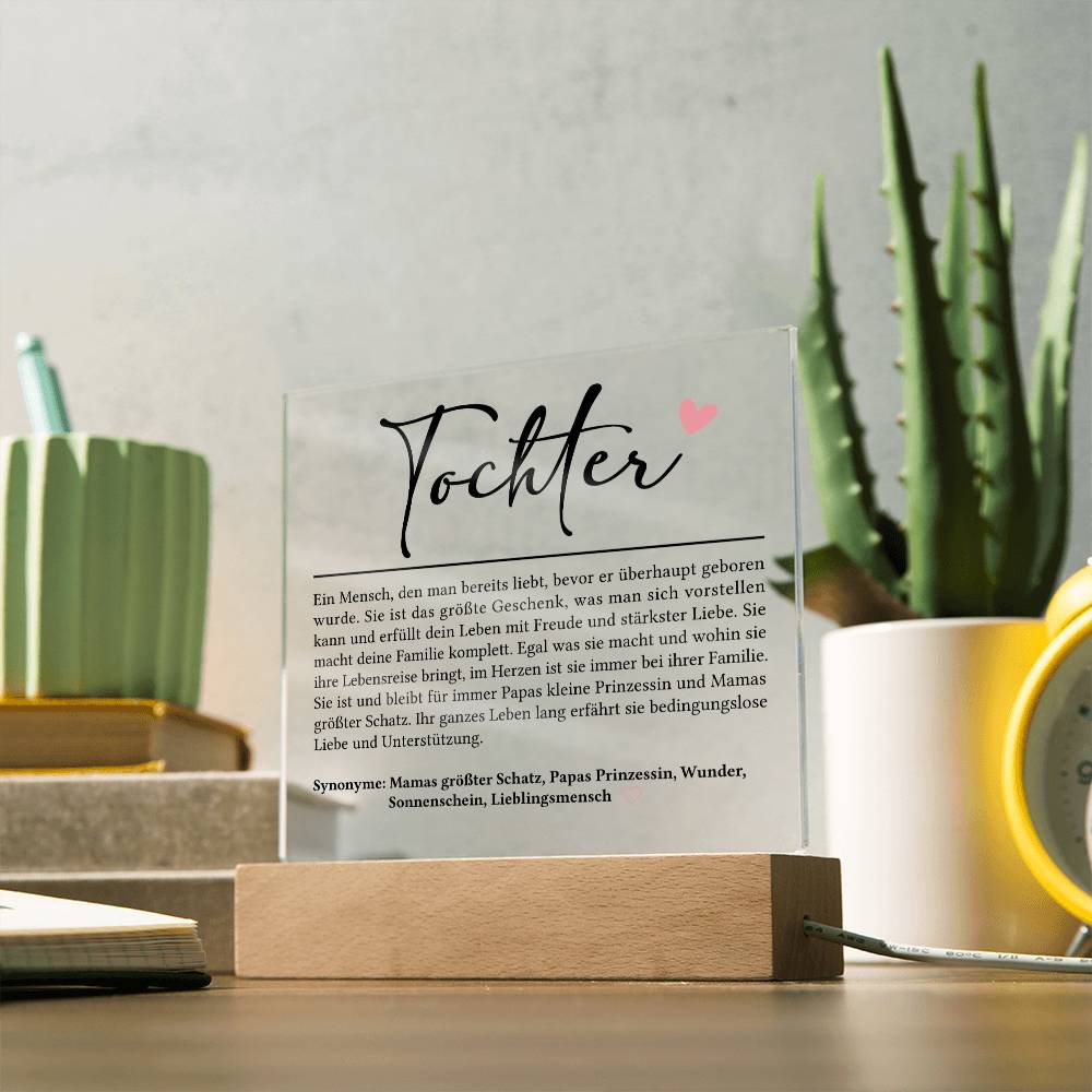 Tochter Definition | Acrylplatte
