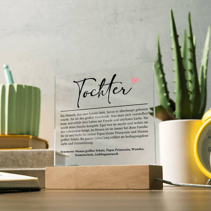 Tochter Definition | Acrylplatte