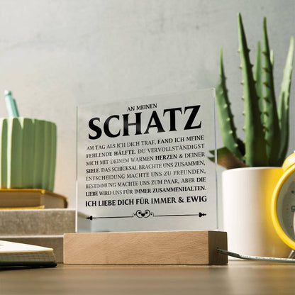 An meinen Schatz | Acrylplatte