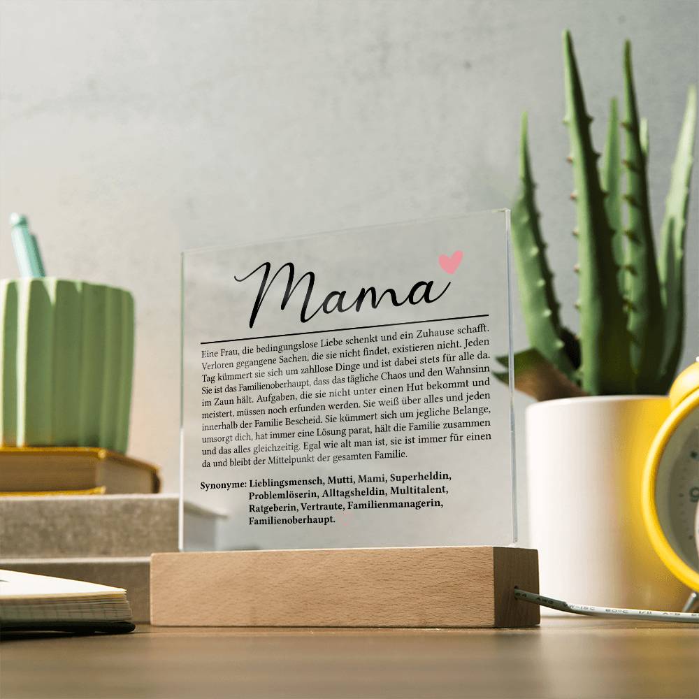 Mama Definition | Acrylplatte