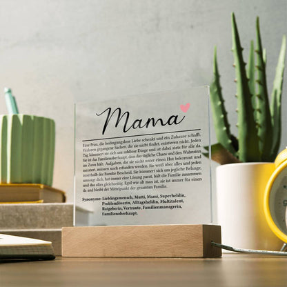 Mama Definition | Acrylplatte