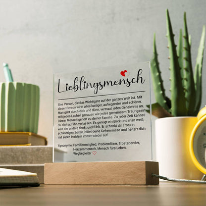Lieblingsmensch | Acrylplatte
