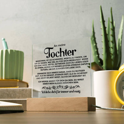 An meine Tochter | Acrylplatte