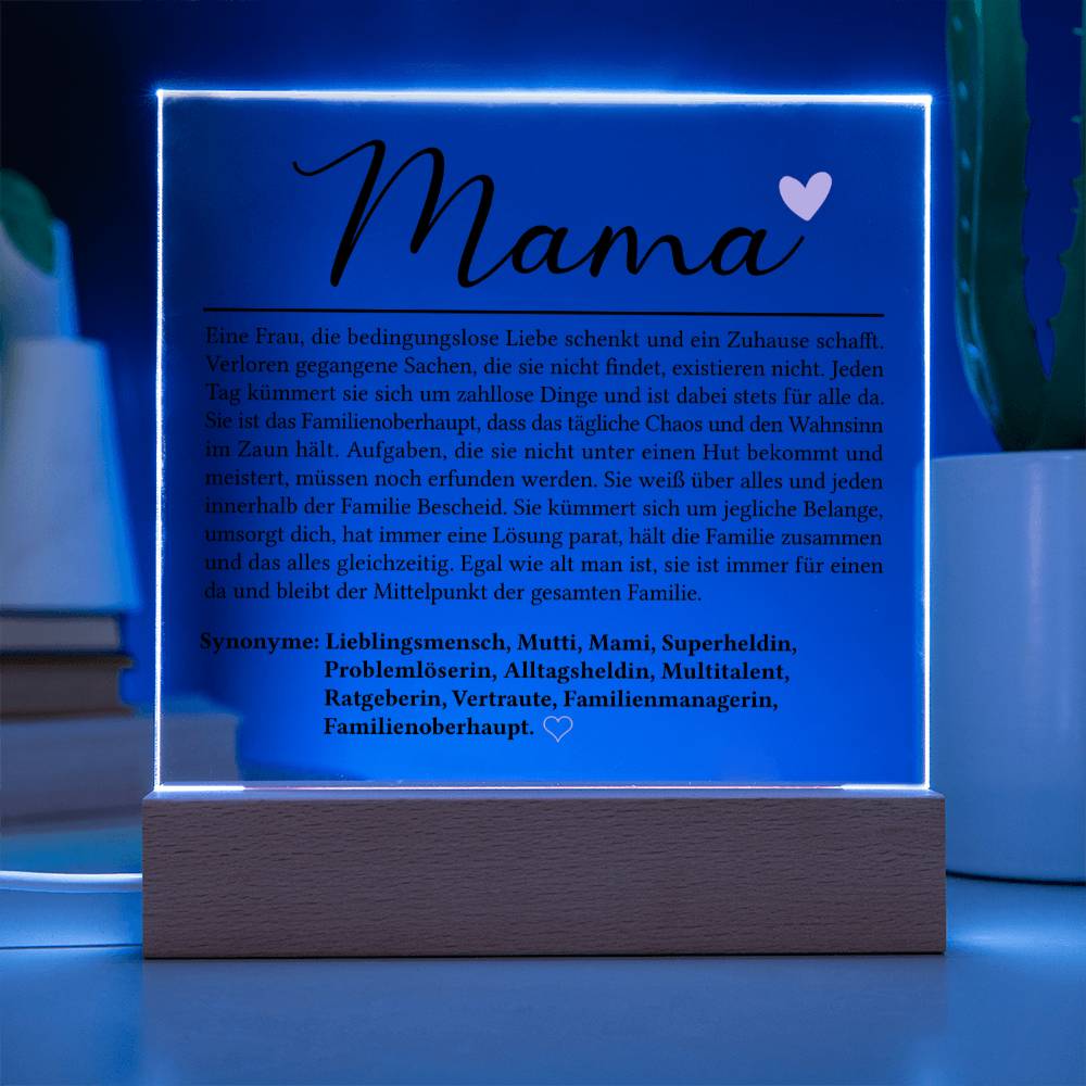 Mama Definition | Acrylplatte