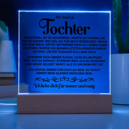 An meine Tochter | Acrylplatte