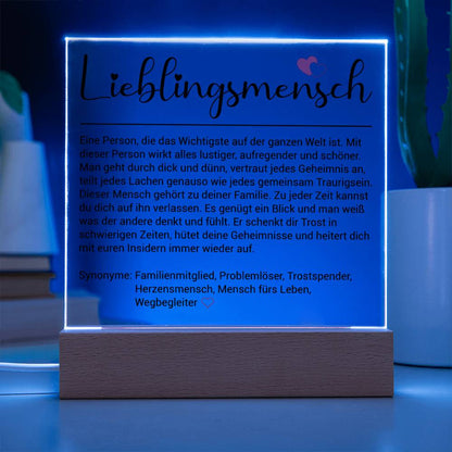 Lieblingsmensch | Acrylplatte