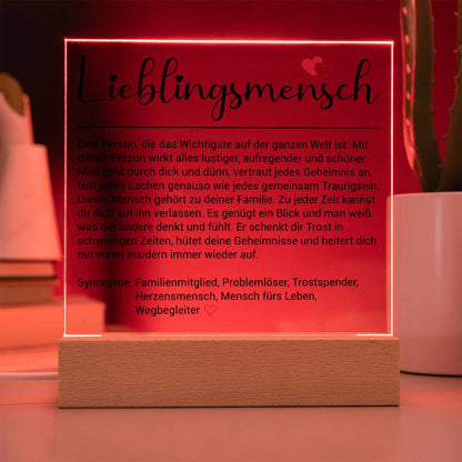 Lieblingsmensch | Acrylplatte