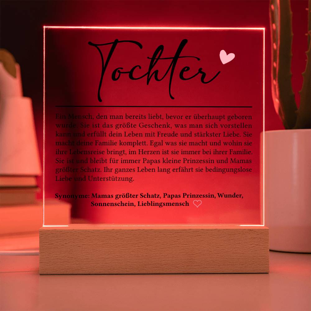 Tochter Definition | Acrylplatte