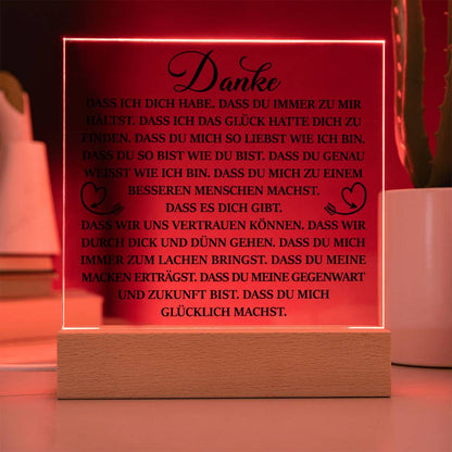 Danke | Acrylplatte