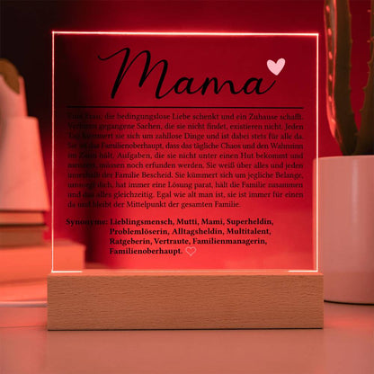 Mama Definition | Acrylplatte