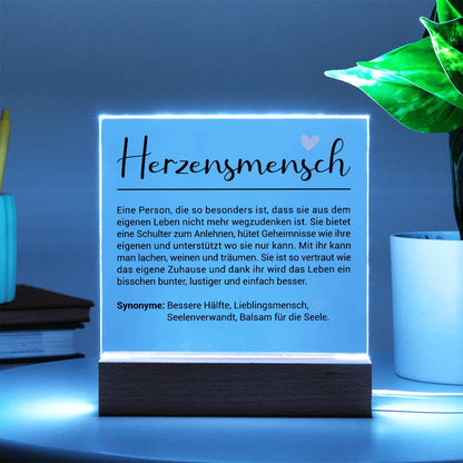 Herzensmensch | Acrylplatte