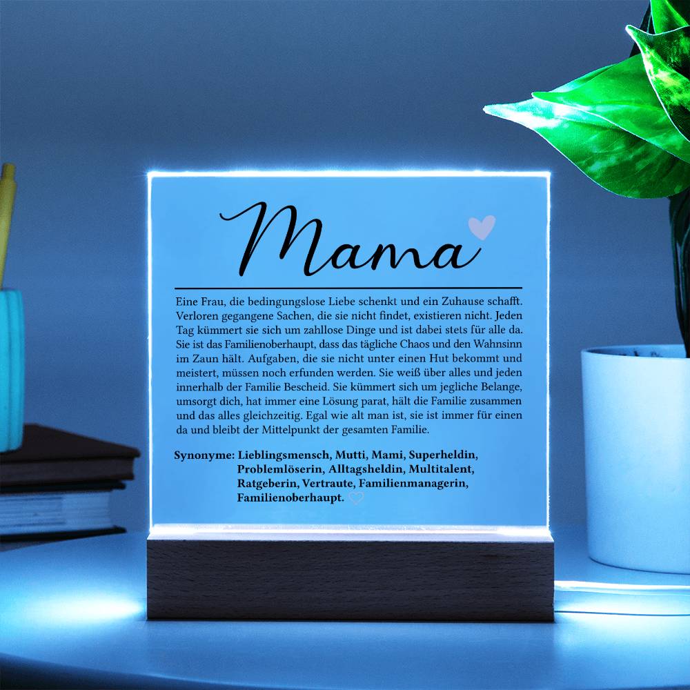 Mama Definition | Acrylplatte