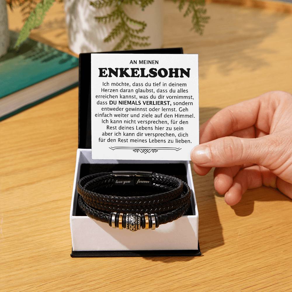 An meinen Enkelsohn "Du Niemals Verlierst" - Armband