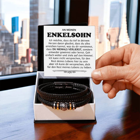 An meinen Enkelsohn "Du Niemals Verlierst" - Armband