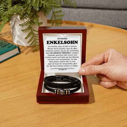 An meinen Enkelsohn "Du Niemals Verlierst" - Armband