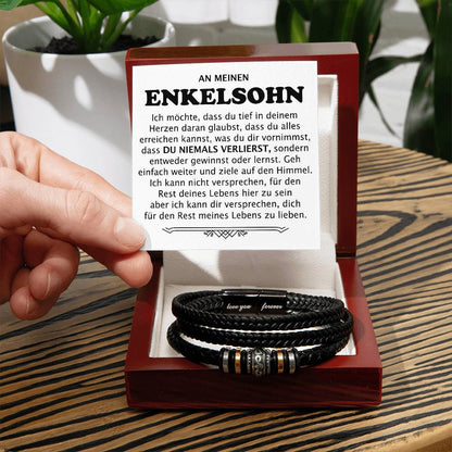 An meinen Enkelsohn "Du Niemals Verlierst" - Armband