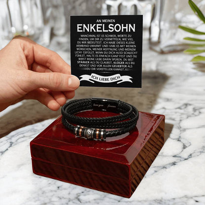 An meinen Enkelsohn "Stärker, Klüger, Geliebter" - Armband