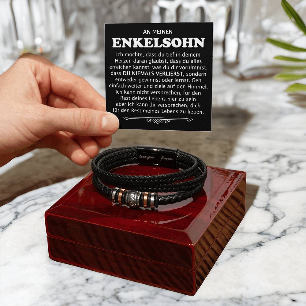 An meinen Enkelsohn "Du Niemals Verlierst" - Armband