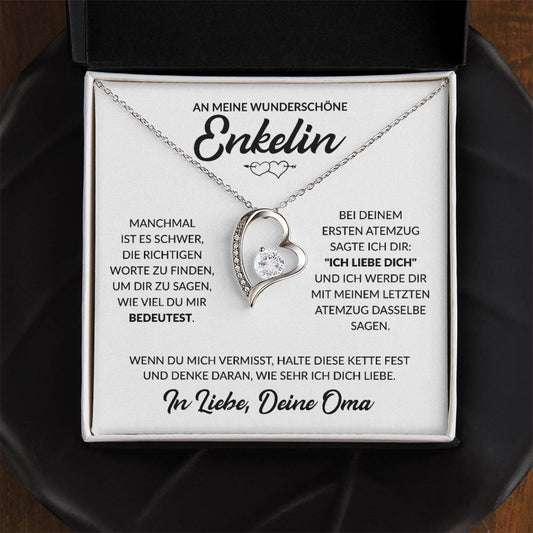 Enkelin Geschenk von Oma - Herzkette