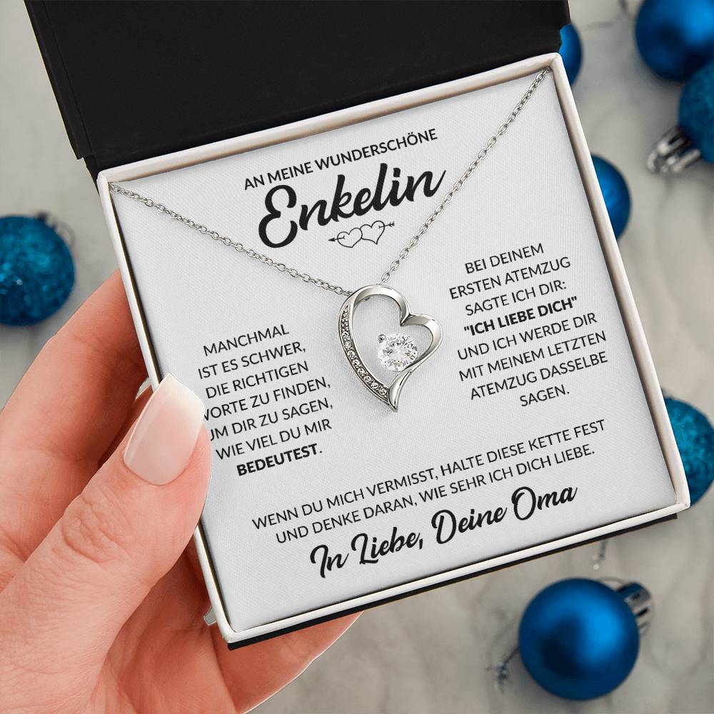 Enkelin Geschenk von Oma - Herzkette
