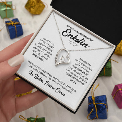 Enkelin Geschenk von Oma - Herzkette