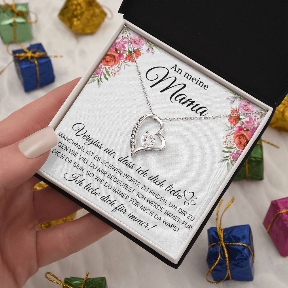 Mama - Ich liebe dich für immer! - Herzkette